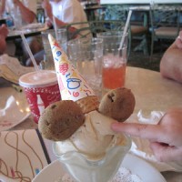 Magic Kingdom's The Plaza - dairy-free dessert Dairy free dessert at The Plaza in the Magic Kingdom