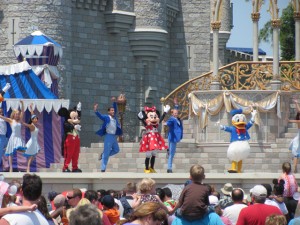 Mickey, Minnie and Donald