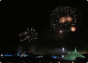 View the Magic Kingdom fireworks from the California Grill