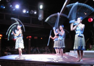 Dancers at the Spirit of Aloha at Disney