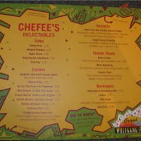 Kid's menu at Wolfgang Puck Cafe in Downtown Disney