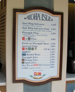 Aloha Isle menu