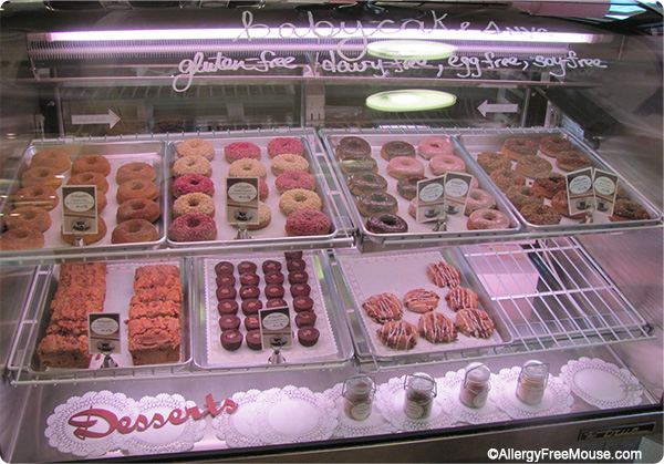 A counter full of allergy free baked treats