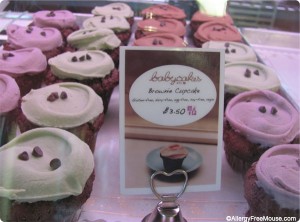 Brownie cupcakes at Babycakes Downtown Disney