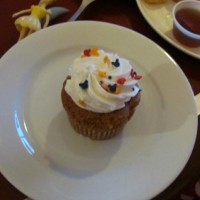 Allergy-free cupcake at Chef Mickey's