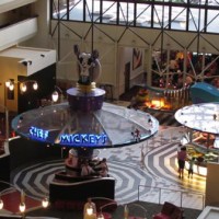 Chef Mickey's from above in the Contemporary Resort