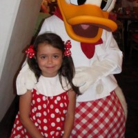 Donald our our little mouse at Chef Mickey's