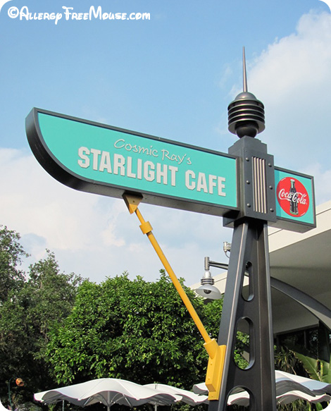 Cosmic Ray's Starlight Cafe with food allergies