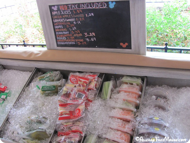 Cold vegetable snacks in Liberty Square