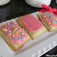 Dairy free pop tarts frosted and sprinkled