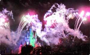 Desserts and fireworks at Tomorrowland Terrace