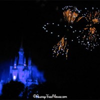 Fireworks viewing at Tomorrowland Terrace