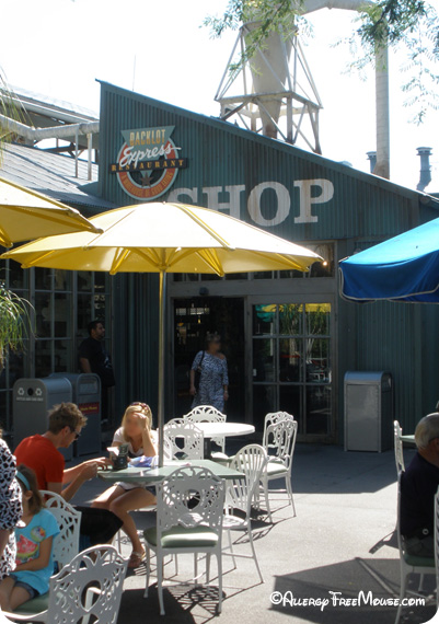 Backlot Express dining with a food allergy