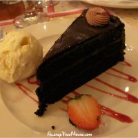 Chocolate cake at Chefs de France