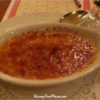Creme brulee at Chefs de France in Epcot