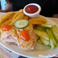 Mickey Mouse turkey sandwich at the Plaza Restaurant