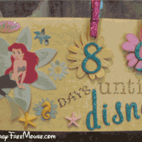 A Disney countdown calendar featuring Ariel