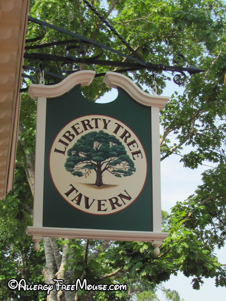 Dining with food allergies at Liberty Tree Tavern