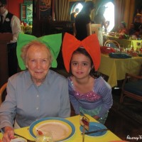 At Parrot Cay wearing napkin bows courtesy of the fabulous wait staff