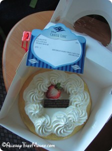 Dairy-free cake on a Disney Cruise