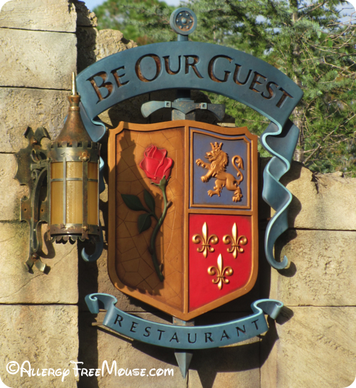 Dining at Be Our Guest with food allergies