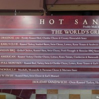 Earl of Sandwich menu right