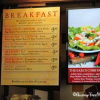 Earl of Sandwich breakfast menu options