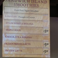 Smoothies at Earl of Sandwich