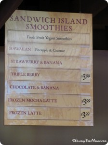 Smoothies at Earl of Sandwich