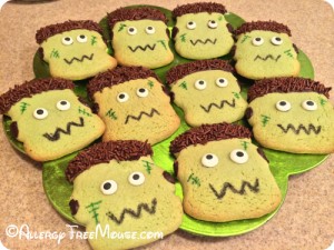 Food allergy-free Frankenstein cookies