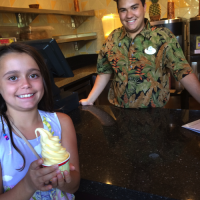 First Dole Whip at the Pineapple Lanai