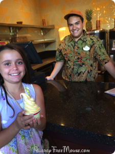 First Dole Whip at the Pineapple Lanai