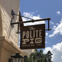 The Polite Pig allergy menu – Disney Springs
