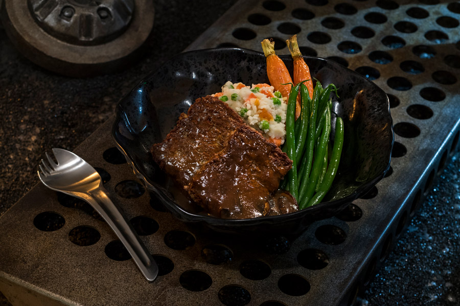 Galaxy's Edge Docking Bay 7 food and cargo - vegetarian meatloaf