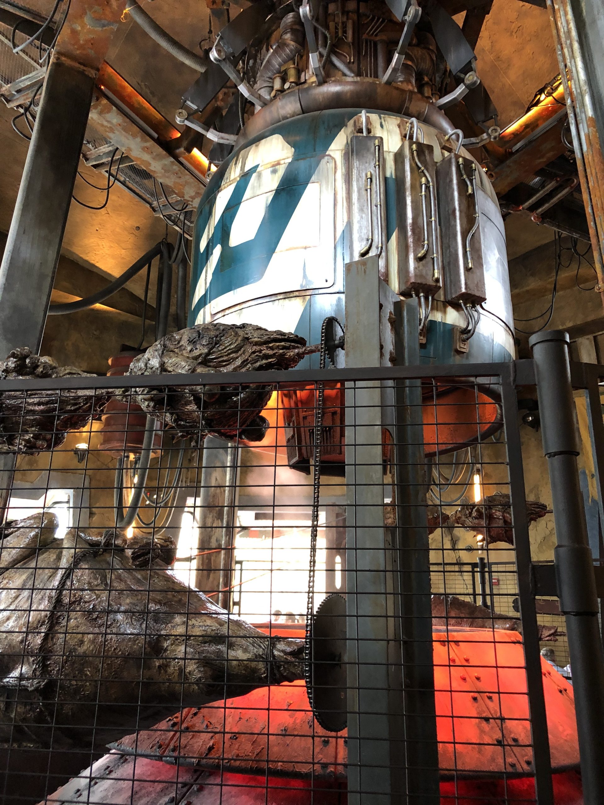 The podracer engine that roasts the meat at Ronto Roasters